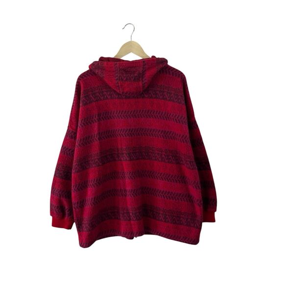 Vintage Express French Country Medium Pullover Fleece Jacket Hoodie Womens - Picture 2 of 15